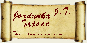 Jordanka Tajsić vizit kartica